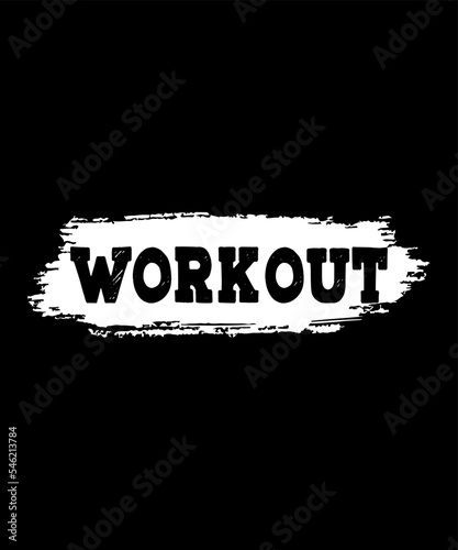 Work hard workout logo tshirt design