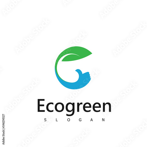 Fototapeta Naklejka Na Ścianę i Meble -  eogreen logo nature symbol logo