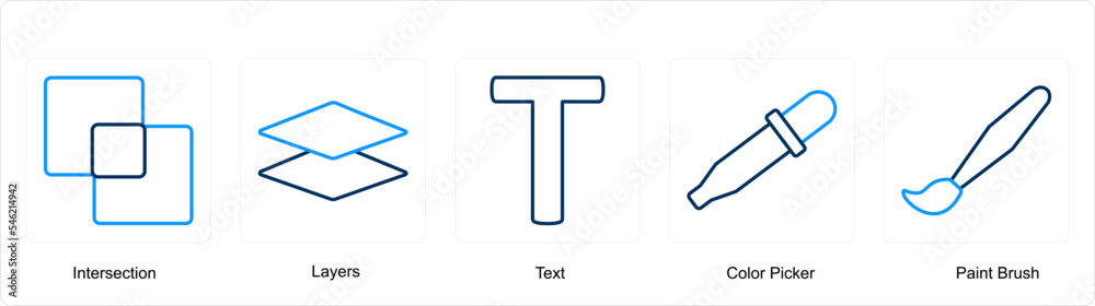 intersection, layers, text intersection, layers, text