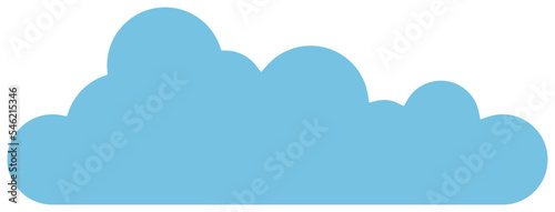 Cloud icon in flat style