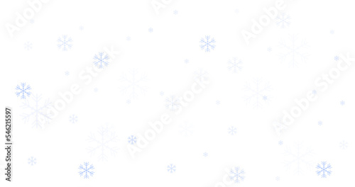 Falling snowflakes pattern. Winter wallpaper abstract design. Minimal background.
