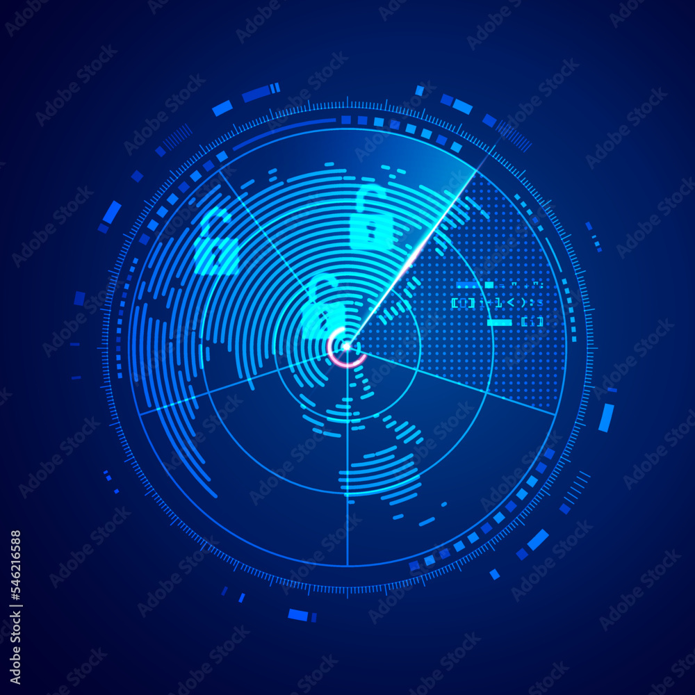 Obraz premium cyberRadar