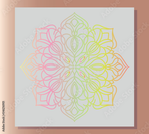 Wallpaper Mural Snowflake. Circular pattern in form of mandala for Henna, Mehndi, decoration. Decorative ornament in oriental style. Circular in the form of a mandala for henna, Mehndi, tattoos, jewelry. Decorative  Torontodigital.ca