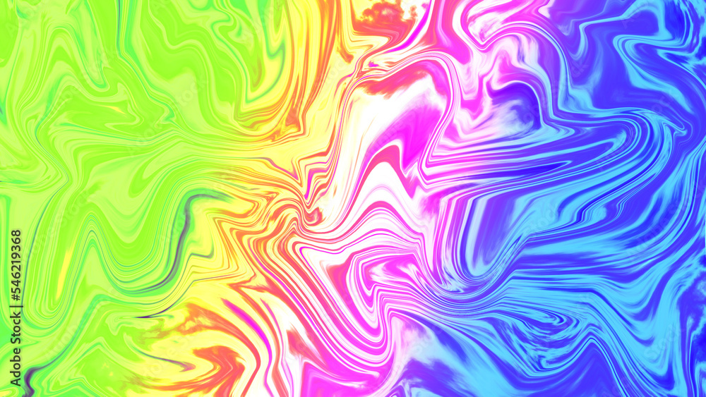 liquid abstract background with oil painting streaks and colorful abstract
