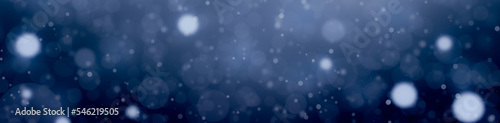 blue christmas background with bokeh