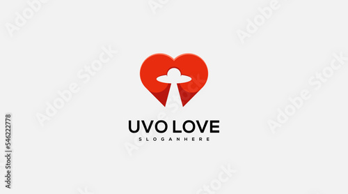Love Hat man icon vector logo design template 