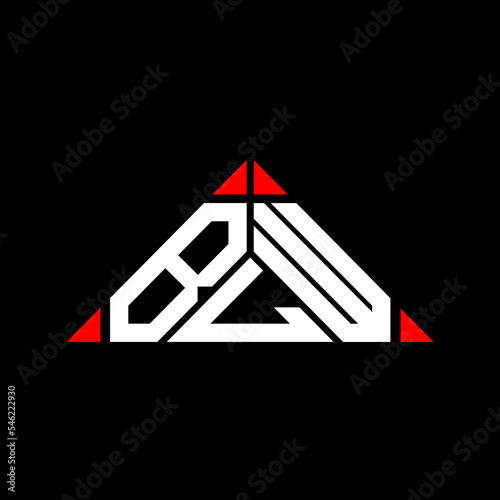 BLW letter logo creative design with vector graphic, BLW simple and modern logo.