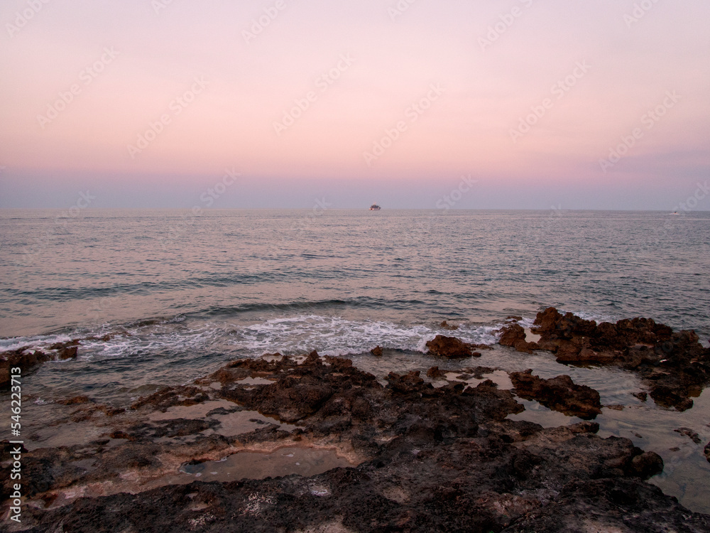 alba sul mare di Marzamemi