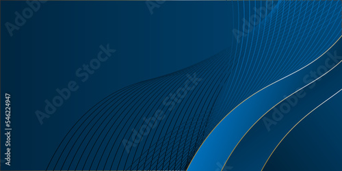 Abstract waving line particle technology blue background. Usable for internet or website.