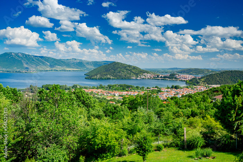 Kastoria, Greece. View over the lake © ttinu