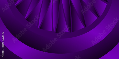 Abstract background made of waving lines and trygonal shapes in dark purple colors. 3d abstract violet purple background.