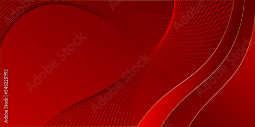 Abstract dark red maroon modern decorative stylish wave banner background vector.