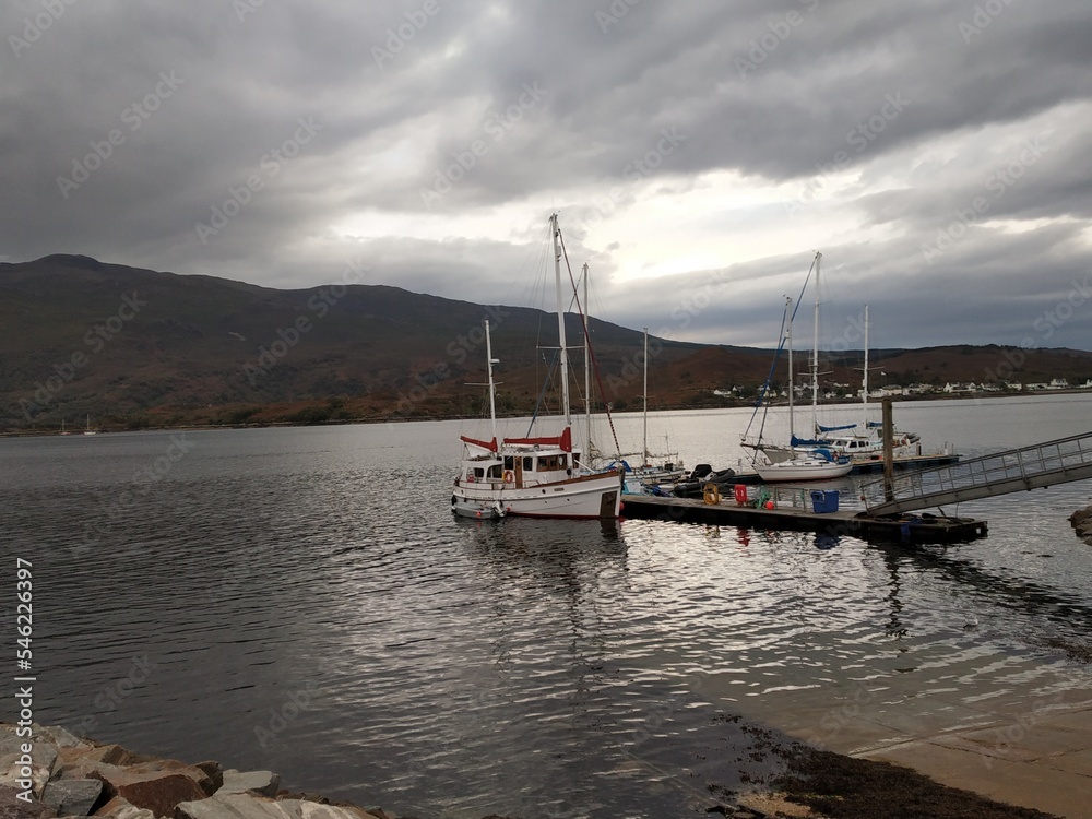 boats on the lake