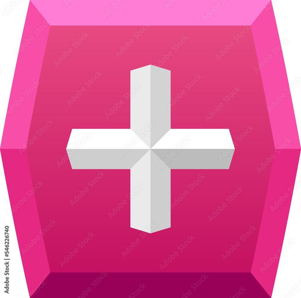 Obraz premium Plus button