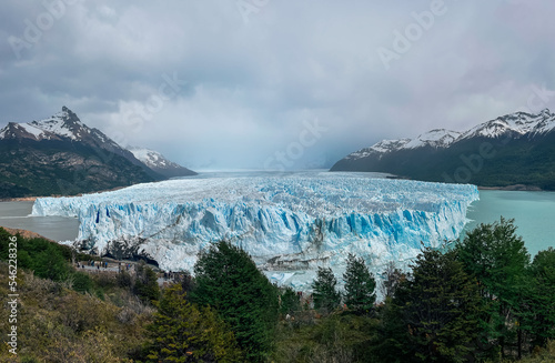 Perito Moreno Glacier. Los Glaciares National Park in Santa Cruz Province, Argentina. One of the most important tourist attractions in Patagonia. 