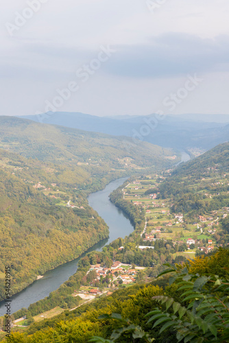 View of Drina river near Bajina Basta at Tara mountain in Serbia © ArtmediaworX