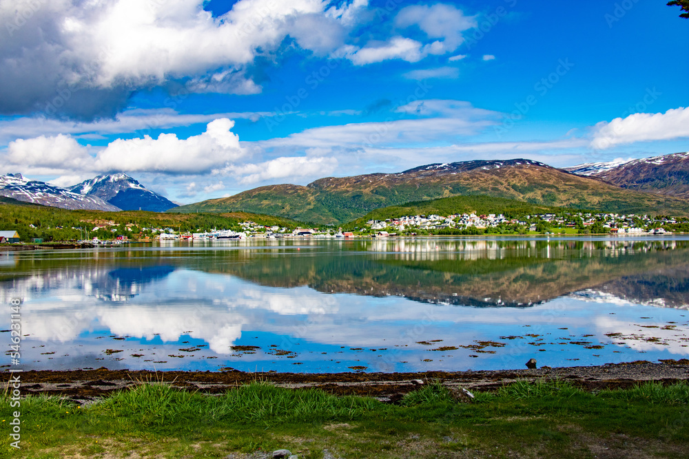 Obraz premium Autour de la ville de Tromso en Norvège