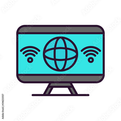 Internet Addiction Icon