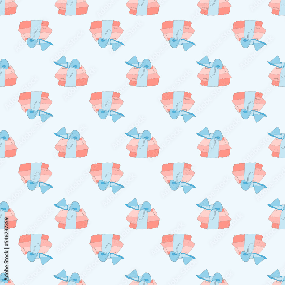 Contemporary printable seamless pattern. Vector illustration.