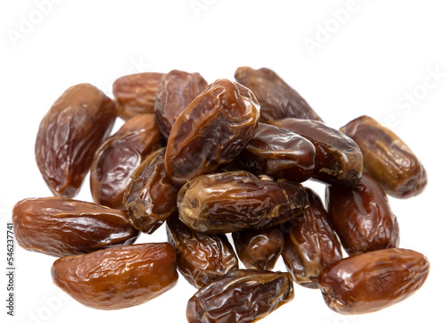 dry date fruit isolated on white background