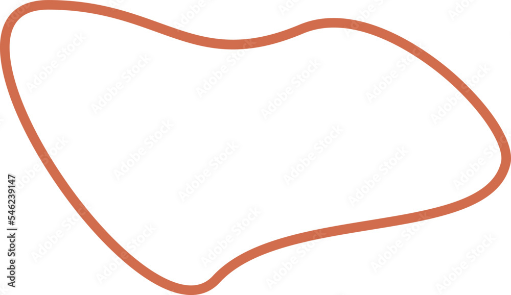 Abstract organic frame shape vector illustration. Minimalistic liquid form border, organic stain or geometric rim spot for modern abstract design or trendy fashion pattern Abstract organic frame shape vector illustration. Minimalistic liquid form border, organic stain or geometric rim spot for modern abstract design or trendy fashion pattern