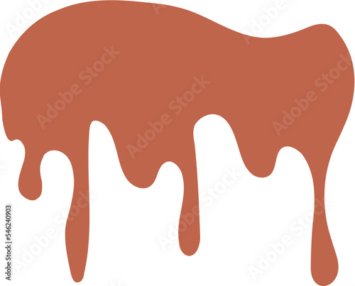 Drip Border Illustration Of A Chocolate Drop