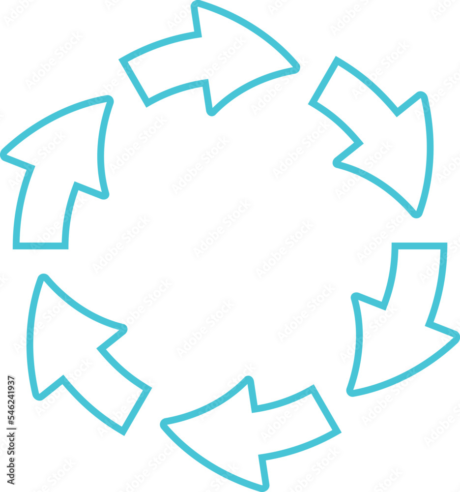 Contour circle arrows set vector illustration. Collection of blue and orange circular arrows, reuse or motion pictograms and reload or refresh icons for presentation, website or infographics Contour circle arrows set vector illustration. Collection of blue and orange circular arrows, reuse or motion pictograms and reload or refresh icons for presentation, website or infographics