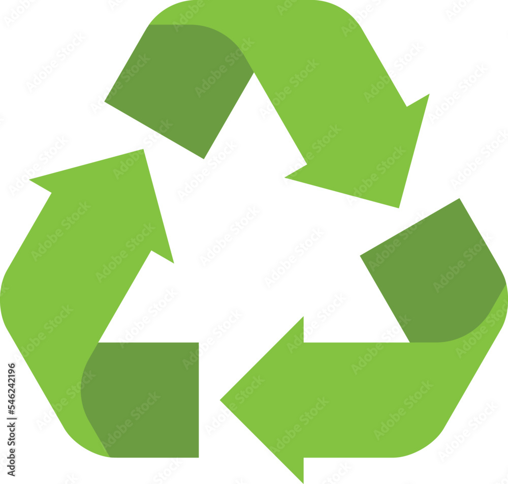 Recycle triangle arrow symbols set vector illustration. Green solid pictograms of reuse or recycling process, arrow cycle in triangle shape isolated on white background for enviromental infographic Recycle triangle arrow symbols set vector illustration. Green solid pictograms of reuse or recycling process, arrow cycle in triangle shape isolated on white background for enviromental infographic