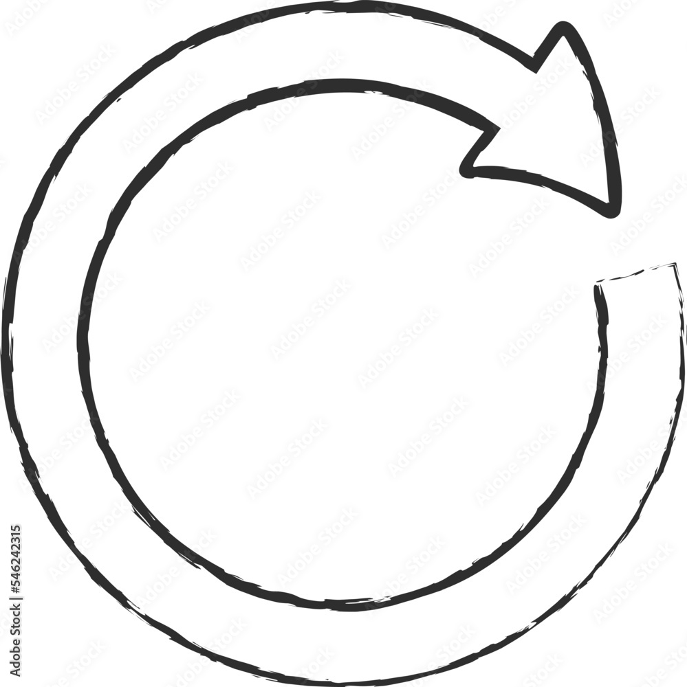 Chalk style circular arrows symbols collection vector illustration. Reuse or process icon, reset or process pictogram, chalked sketch arrows set isolated on blackboard for presentation or infographic Chalk style circular arrows symbols collection vector illustration. Reuse or process icon, reset or process pictogram, chalked sketch arrows set isolated on blackboard for presentation or infographic