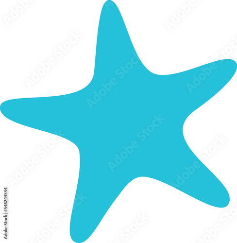 Starfish marine animal outline icon vector illustration. Isolated silhouette of marine mammal and fish on white background.