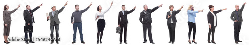 group of business people showing thumbs up isolated © ASDF