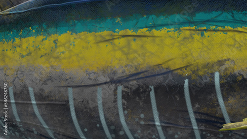 Wallpaper Mural Tuna fish on white background Torontodigital.ca