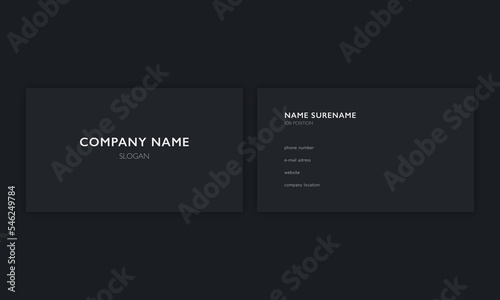 Modern business card mockup. Ideal for branding and marketing.