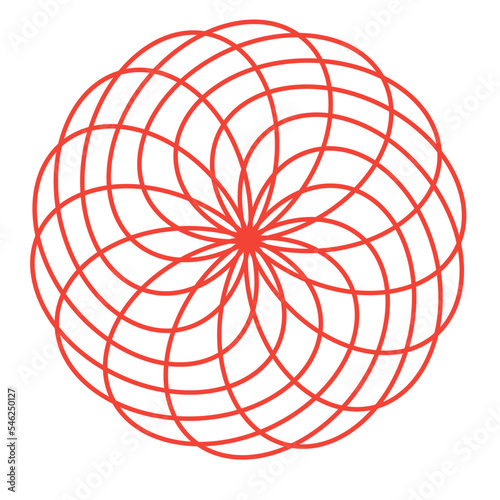 Openwork dial with arrows on white background. Templates for laser cutting, wood carving, paper cutting and printing. Vector illustration.