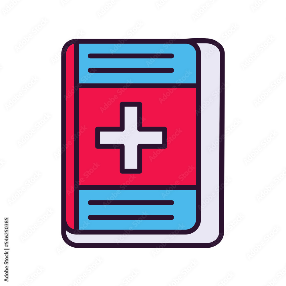 Fototapeta premium Medical Book Icon