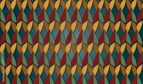 geometric baroque colored decorative textured pattern