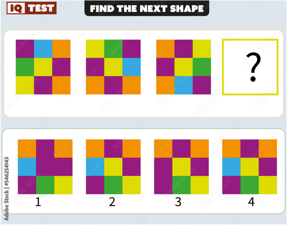 Visual intelligence questions IQ TEST, visual intelligence questions