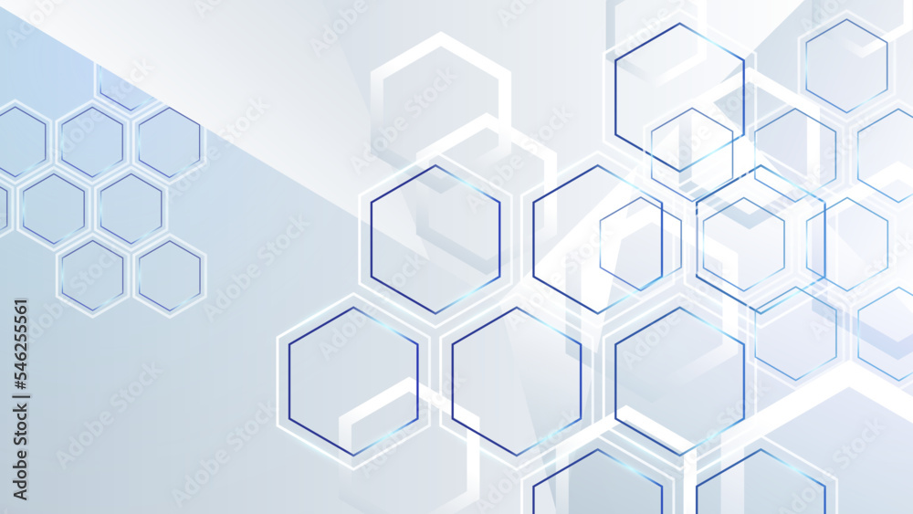 White hexagon concept design abstract technology background vector illustration White hexagon concept design abstract technology background vector illustration