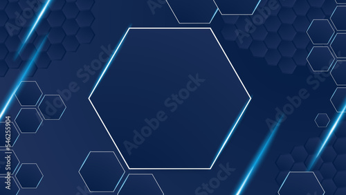 Vector hexagons pattern. Geometric abstract background with simple hexagonal elements. Medical, technology or science design.