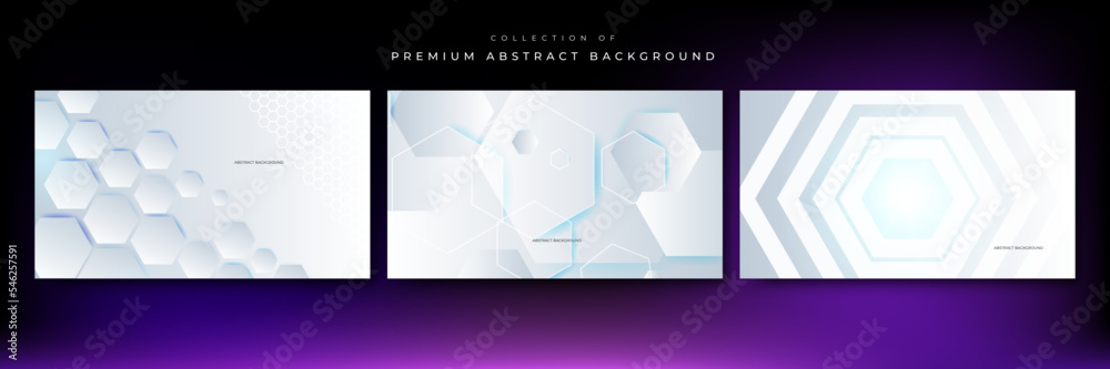 Abstract. Hexagon white background , blue light and shadow. Vector illustration Abstract. Hexagon white background , blue light and shadow. Vector illustration
