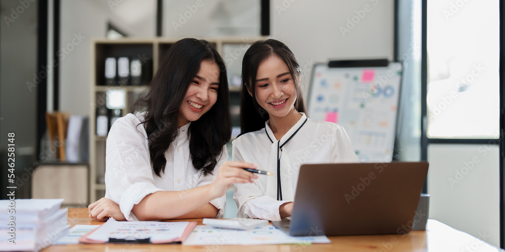 Group of business consultant working management big data and analyze financial document of company. account, finance, business concept Group of business consultant working management big data and analyze financial document of company. account, finance, business concept