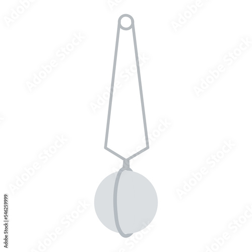 Tea strainer with handle. Metal device for brewing or infusing leaf tea and herbal drinks