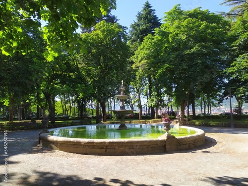 Fuente en parque Taconera de Pamplona