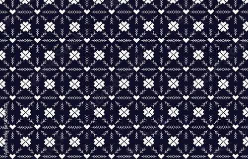 Seamless pattern repeating design with geometric shapes. vector illustration