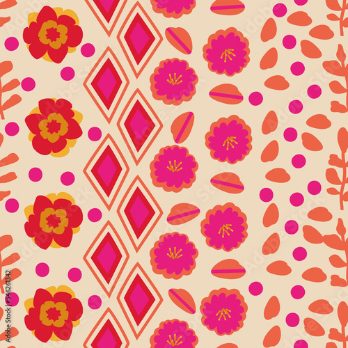Seamless repeat pattern print background