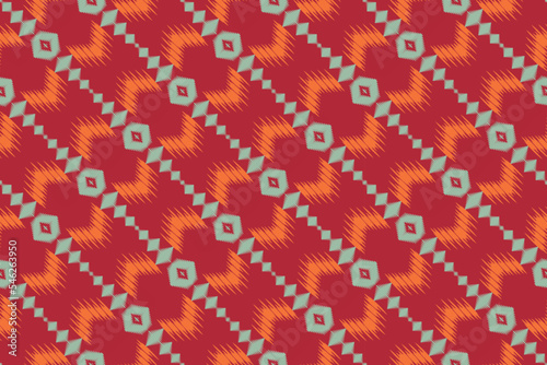 Ikat stripe tribal African Seamless Pattern. Ethnic Geometric Ikkat Batik Digital vector textile Design for Prints Fabric saree Mughal brush symbol Swaths texture Kurti Kurtis Kurtas
