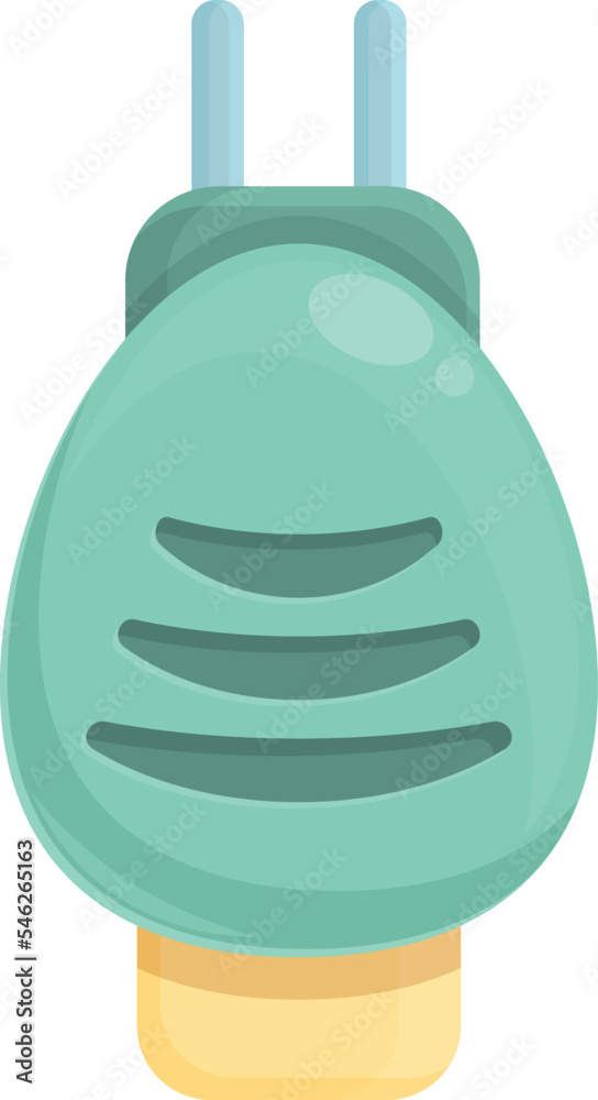 Fototapeta premium Mosquito protective plug icon cartoon vector. Dengue protection. Anti control