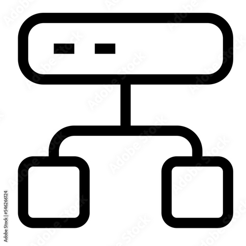 Icon Hierarchy With Style Outline