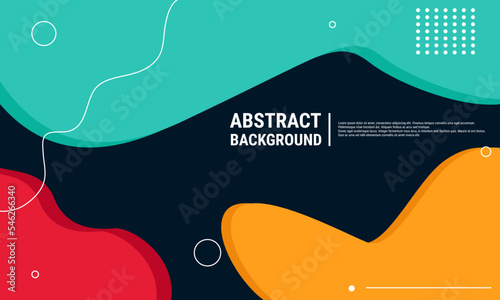 Creative geometric wallpaper Fullcolor. Trendy fluid flow gradient shapes composition. Applicable for gift card, poster, landing page, ui, ux ,coverbook, baner, social media. Eps10 Vector photo