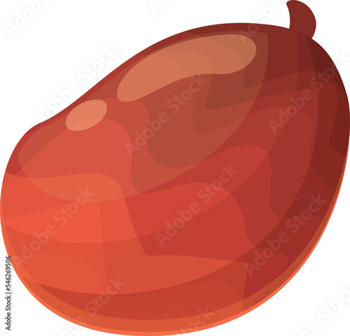 Tropical fruit icon cartoon vector. Oil food. Leaf extract